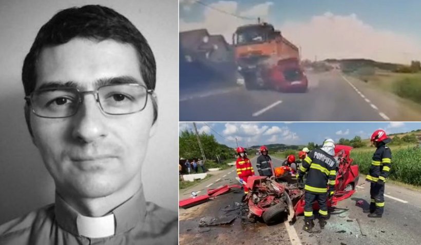 Un preot din Sălaj a murit instantaneu, după ce Loganul său a fost spulberat de un camion, în Mihăieşti