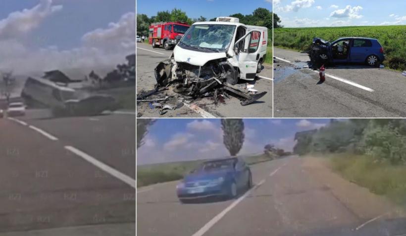 Soţ şi soţie, morţi într-un accident devastator, filmat în Miclăuşeni, judeţul Iaşi