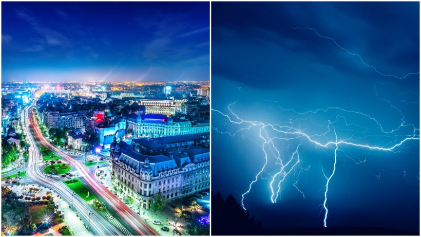 Furtună în Bucureşti și în mai multe orașe din țară! Meteorologii se aşteaptă la vânt, grindină şi potop