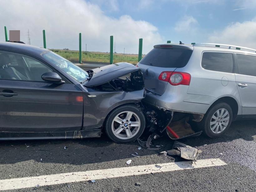 Un nou carambol pe autostradă. Trafic rutier îngreunat pe A3