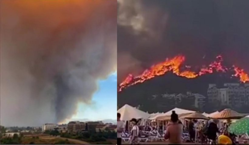 Vacanțele turiștilor din Turcia, ruinate de incendiile violente de vegetație. Româncă: ”Aer irespirabil, ninge cu funingine”