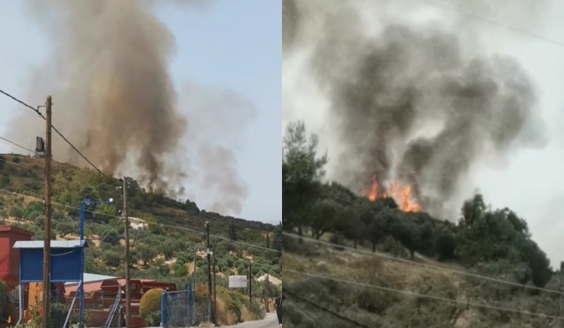 Incendii violente în Grecia: Patru sate au fost evacuate. Aurotitățile elene iau măsuri urgente pentru protejarea de caniculă