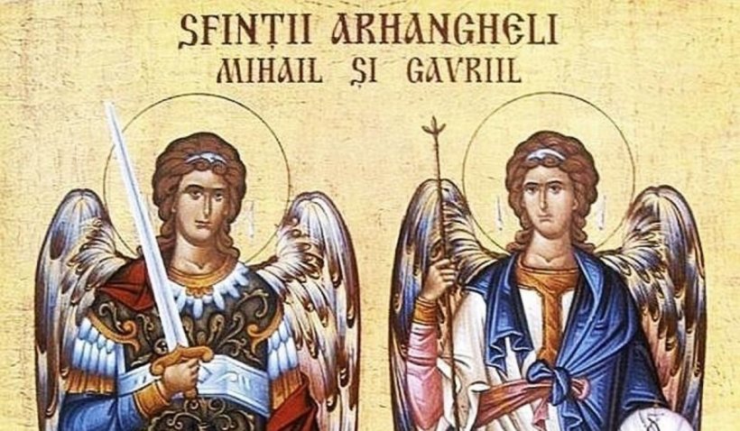 Calendar ortodox 8 noiembrie 2021. Sărbătoare cu cruce roșie de Sfinții Arhangheli Mihail și Gavriil