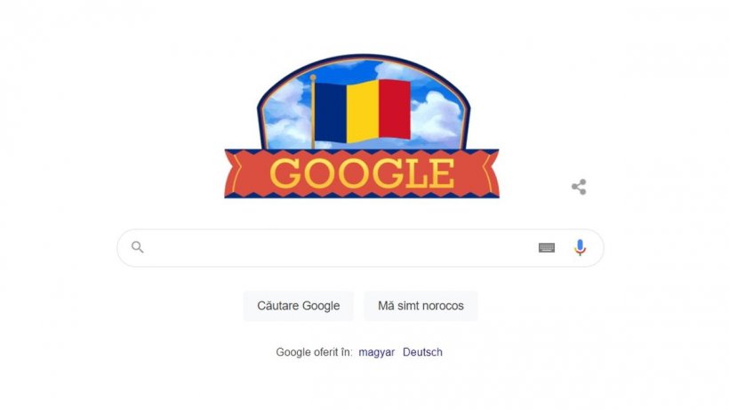 Ziua Națională a României. Google Doodle special de 1 Decembrie