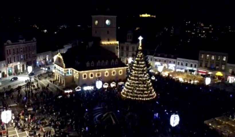 Brașov, în topul orașelor europene cu cei mai frumoși brazi de Crăciun