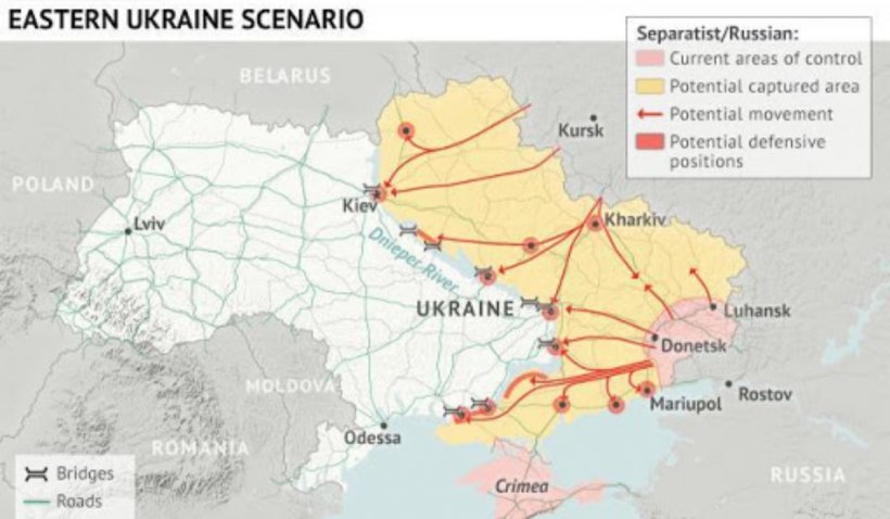 Crește exponențial tensiunea în bazinul Mării Negre. Occidentul avertizează Rusia: abandonați planul invadării Ucrainei
