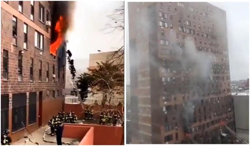 Incendiu devastator într-o clădire din New York | 19 oameni, printre care şi nouă copii, au murit