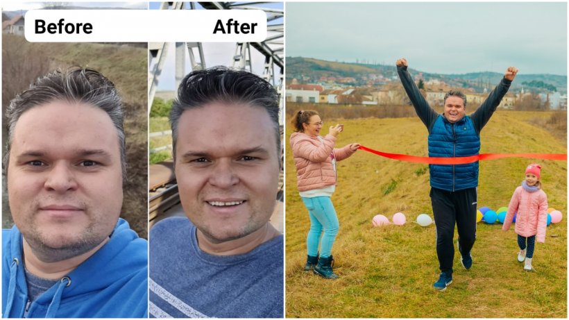 Cum a reuşit să slăbească un român 20 de kilograme, după ce a acceptat o provocare pe Facebook