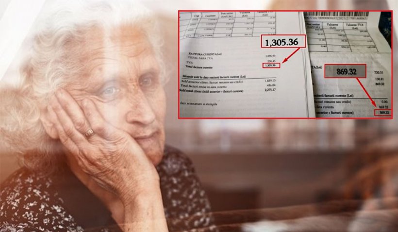 Şoc pentru o pensionară care a primit o factură dublă la gaze după recalculare: "Stau la 18 grade în casă"