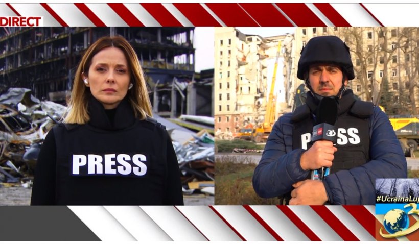 Trimişii speciali Antena 3 în Ucraina, Ana-Maria Roman şi Cristi Popovici, mărturii cutremurătoare de pe linia frontului 