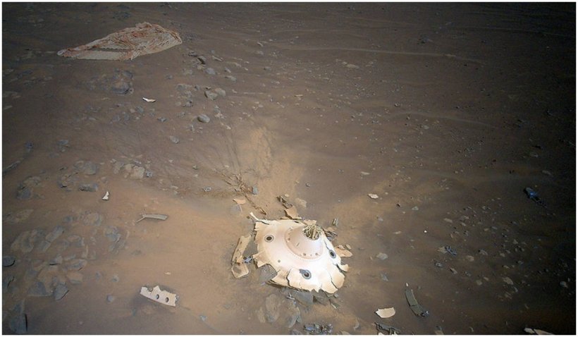 NASA publică imagini spectaculoase de pe Marte: epava unei nave pare ”de pe altă lume”