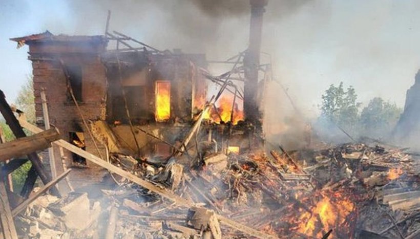 Rușii au aruncat din avion o bombă peste școala din Bilogorivka, unde se adăposteau aproape 100 de persoane