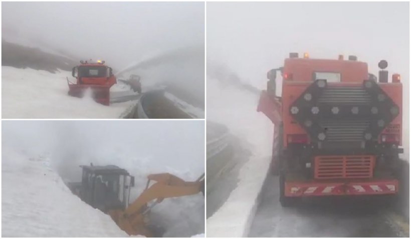 Zăpadă de peste 3 metri pe Transalpina. Cum arată acum cea mai înaltă şosea din ţară