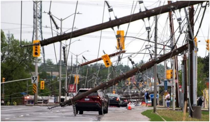 Furtuni devastatoare în Canada: 5 oameni au murit, peste jumătate de milion de case au rămas fără curent electric