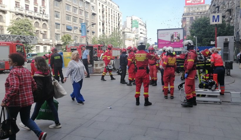 Incendiu la metrou, între stațiile Piața Romana și Piața Universității! Călătorii au intrat în panică