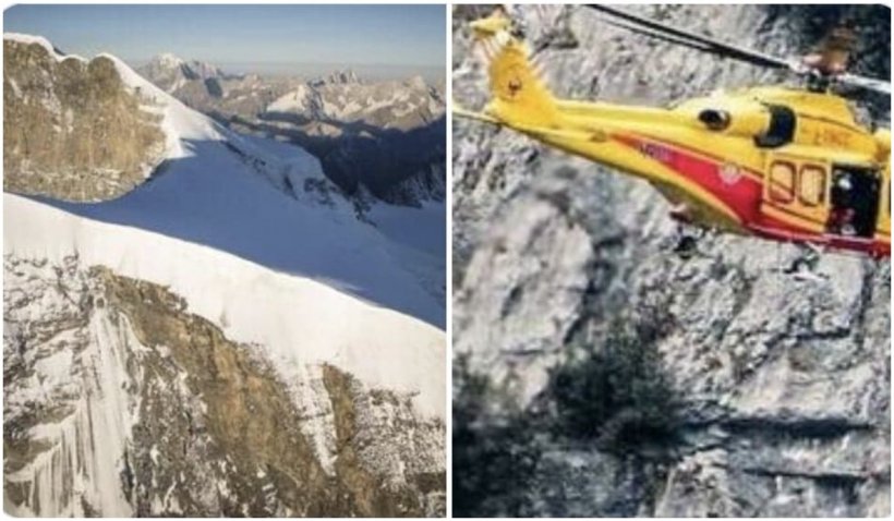 15 alpiniști, prinși de o cădere masivă de zăpadă. Șapte elicoptere, trimise pentru recuperarea lor, în Elveția