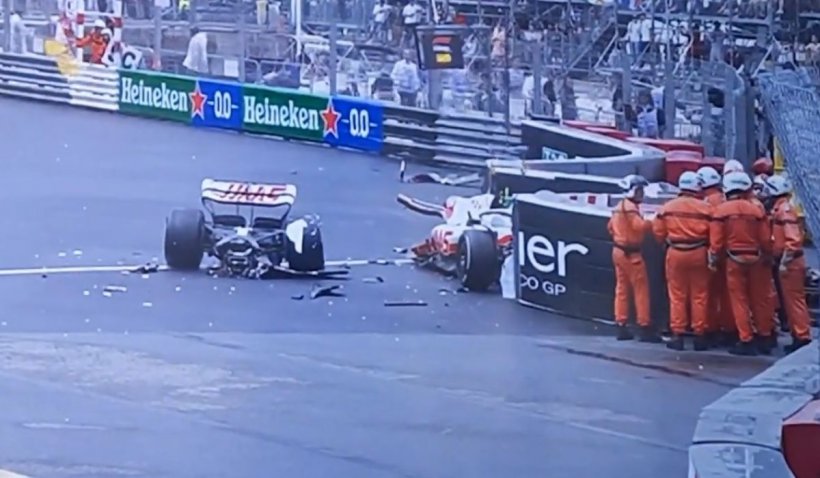 Maşina lui Mick Schumacher s-a rupt în două, după un grav accident la cursa Formula 1 de la Monaco