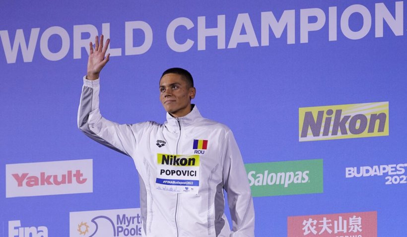 Câți bani va primi David Popovici de la statul român, după cele două medalii de aur câștigate la campionatele mondiale