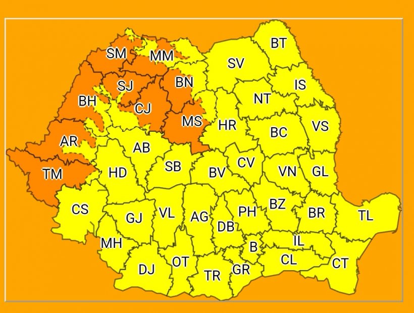 Aletă meteo. Cod portocaliu de caniculă | România se topește