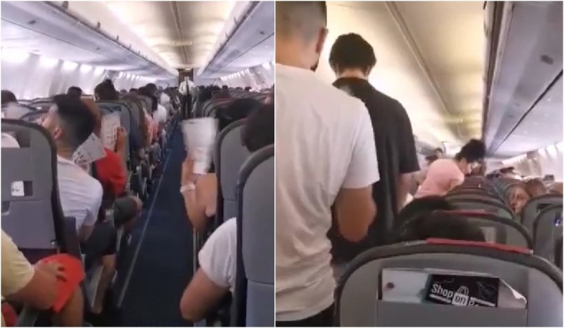 Români care zburau spre Grecia în vacanță, ținuți la 40 de grade în avion | "Ce idiot ia deciziile de a ține oamenii pe o așa caniculă închiși?”