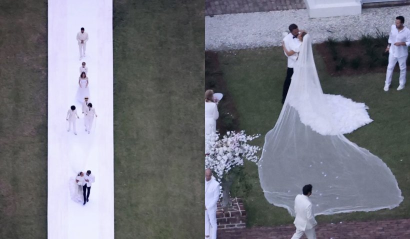 Nunta Jennifer Lopez - Ben Affleck | Primele imagini de la ceremonia unde J. Lo a spus