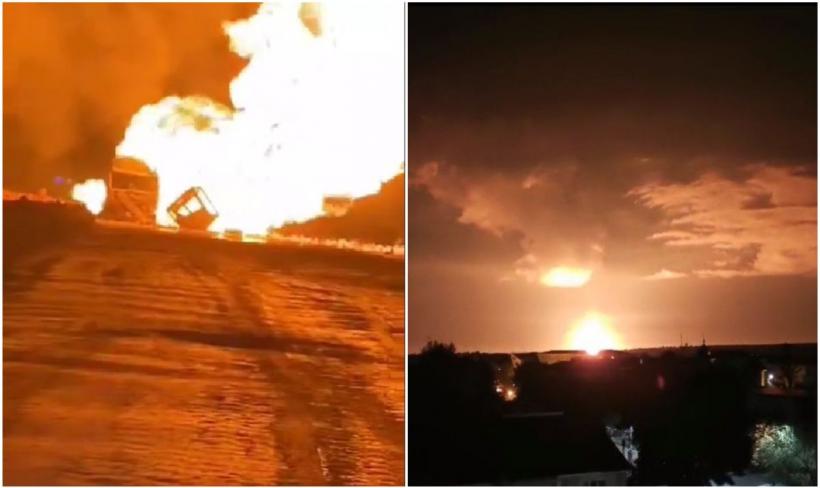 Explozie la Călimăneşti, pe Autostrada Moldovei | Patru oameni au murit pe loc!