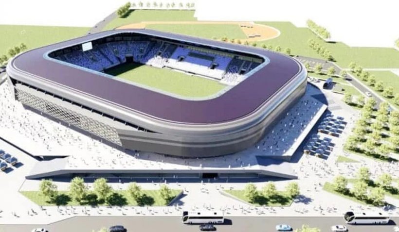 Oraşul din România în care se construieşte cel mai modern stadion din țară. Simona Bucura: "Va avea peste 15.000 de locuri"