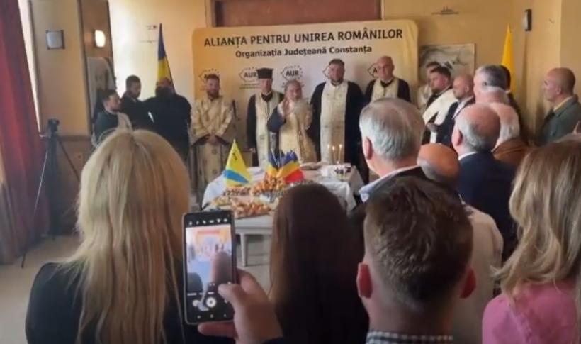 ÎPS Teodosie, slujbă pentru AUR înainte de alegeri. Binecuvântări în numele țării și neamului pentru Simion, Georgescu și Gavrilă