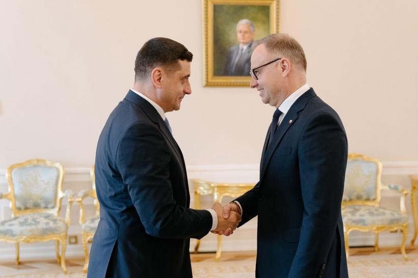 George Simion s-a întâlnit cu președintele Poloniei, la o zi după ce a provocat scandal la Varșovia