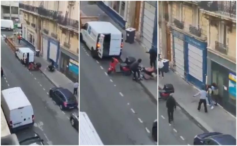 Momentul în care fiica unui om de afaceri din domeniul criptomonedelor e atacată în Paris de bărbați mascați care au vrut să o răpească