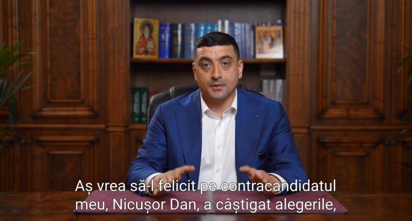 George Simion își recunoaște înfrângerea, la câteva ore după ce se proclamase președintele ales: „Îl felicit pe Nicușor Dan”