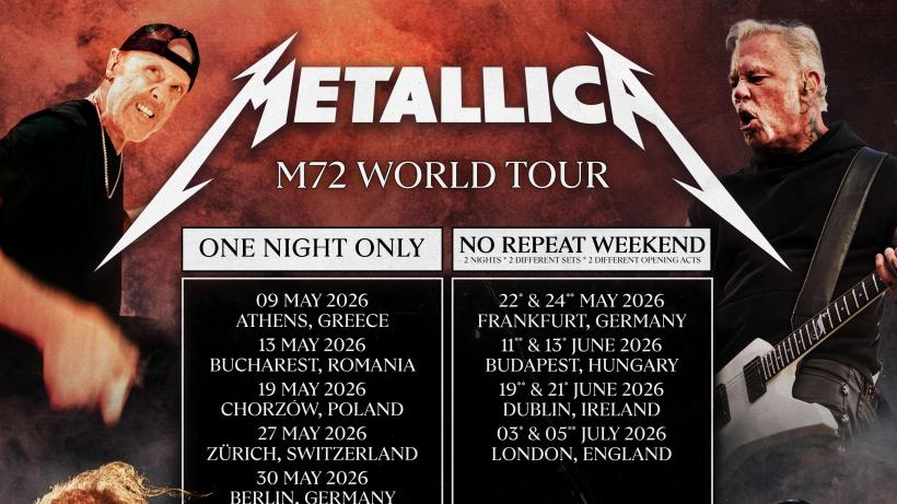 Metallica revine la București pe 13 mai 2026. Când vor fi puse în vânzare biletele pentru concertul legendarei trupe