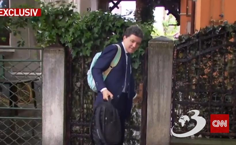 Nicușor Dan, cu ghiozdanul în spate înaintea ceremoniei de învestire. Ce le-a spus copiilor lui despre ziua de azi