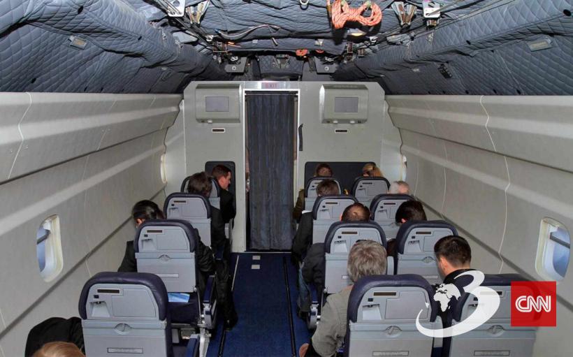 Imagini exclusive din avionul Spartan amenajat special pentru Nicușor Dan și delegația României la Vilnius