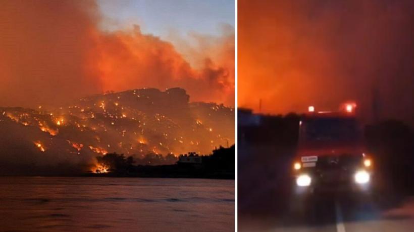 MAE, atenţionare de călătorie pentru Grecia: Risc crescut de incendii de vegetaţie. Peste 1.500 de oameni, evacuaţi din calea focului