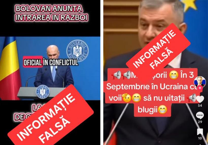 MAI avertizează asupra unor clipuri false realizate cu AI în care premierul Bolojan anunță intrarea României în război