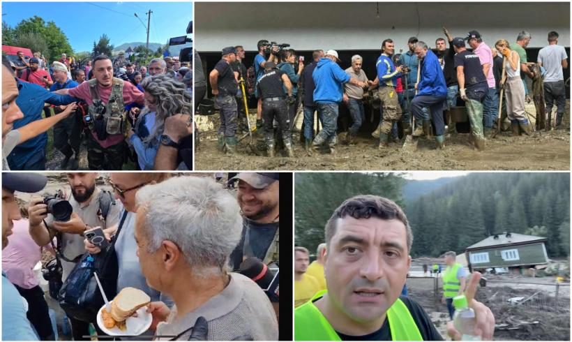 Operaţiunea "întoarcerea lui Călin Georgescu", sabotată de Simion. Cei doi s-au plimbat separat prin Broşteni, fiecare cu alaiul său