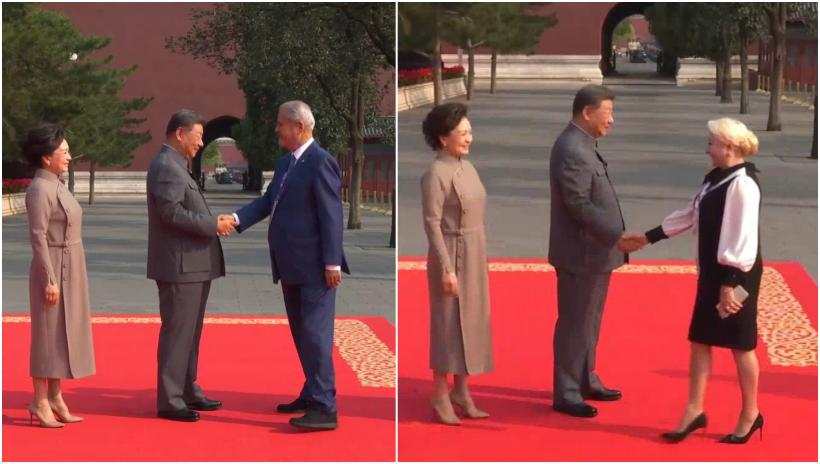 Ambasada Chinei la București le mulțumește lui Adrian Năstase și Vioricăi Dăncilă că au fost alături de Xi, Putin și Kim la Beijing