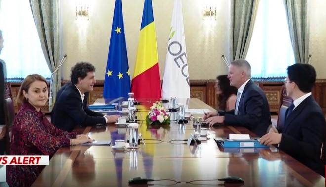 Șeful OCDE a venit în România: Nicușor Dan l-a primit la Cotroceni. Discuții cruciale pentru aderarea la Organizație