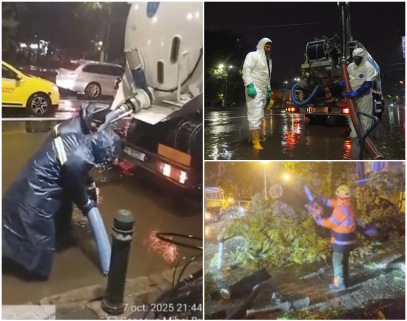 Potop de cod roșu: pene de curent, copaci căzuți și blocuri fără apă. Arafat: Nu văd motive să se extindă suspendarea cursurilor