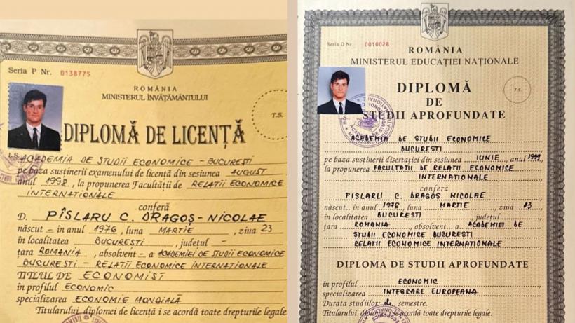 Dragoş Pîslaru şi-a postat diplomele pe Facebook, la o zi după Bolojan: "În spirit de solidaritate, las aici diplomele mele"