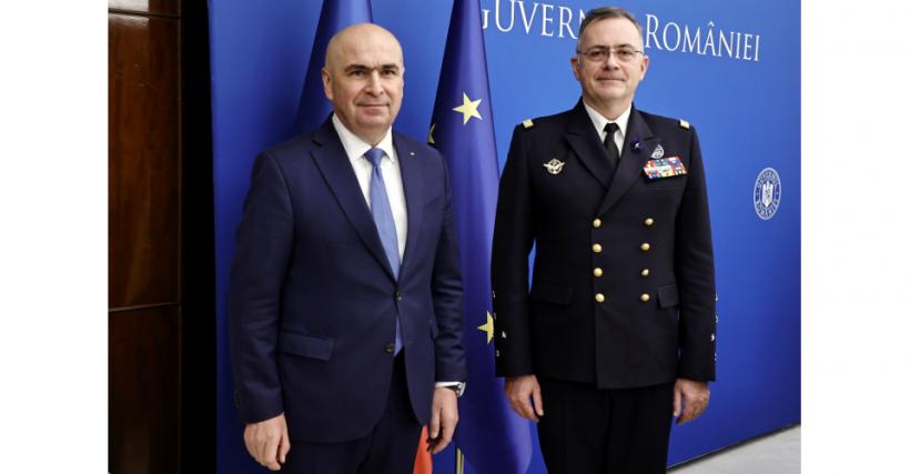 Ilie Bolojan a stabilit cu amiralul Pierre Vandier care sunt prioritățile României în NATO