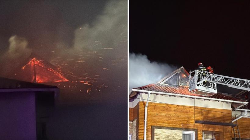 Incendiu la o pensiune din Tulcea: aproape 50 de oameni s-au autoevacuat, iar administratorul clăririi a suferit arsuri