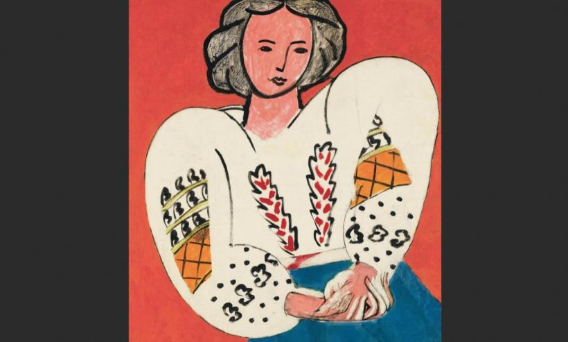La Blouse Roumaine de Matisse vine la Bucureşti. Când puteţi vedea cel mai scump tablou care a ajuns vreodată în România