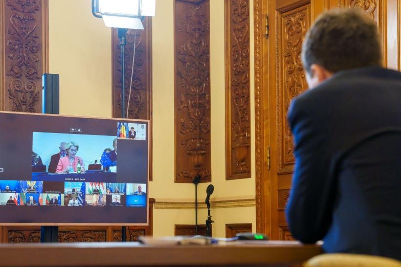 Nicușor Dan a cerut la reuniunea liderilor UE ca negocierile pentru Ucraina să țină seama de Moldova și România