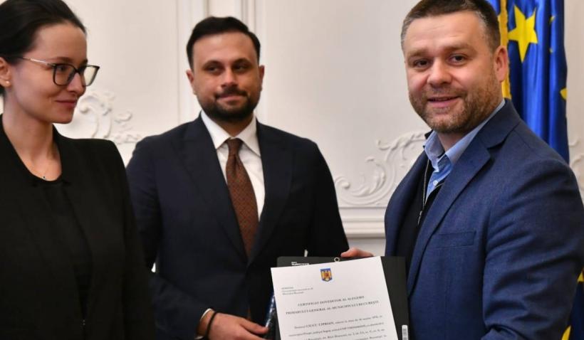 Ciprian Ciucu a primit certificatul de ales de la Biroul Electoral Municipal