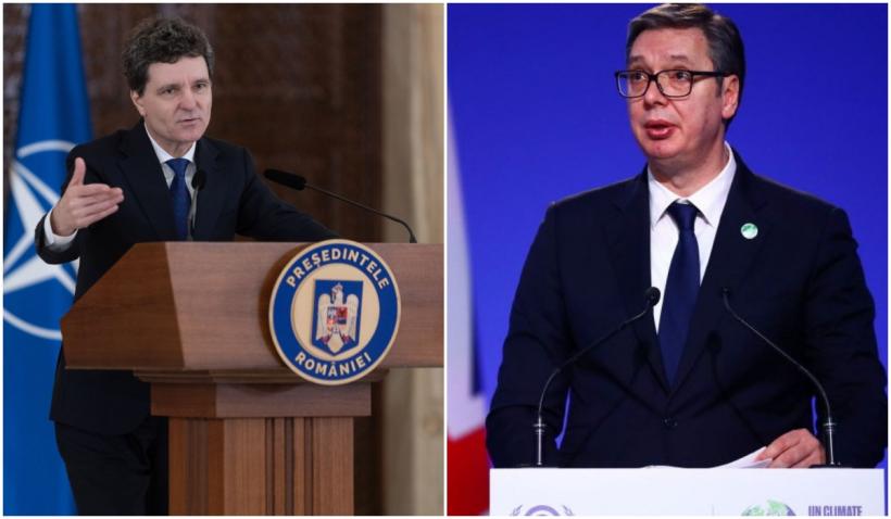 Nicușor Dan și Aleksandar Vucic au vorbit la telefon despre proiectele bilaterale dintre România și Serbia