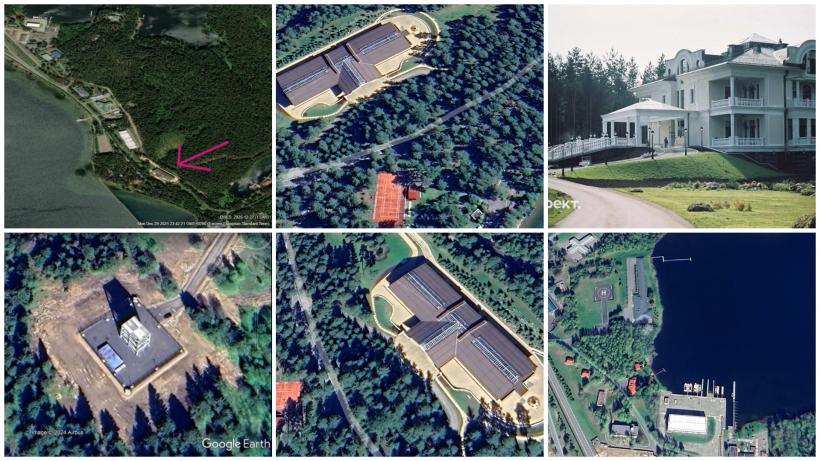 Cum arată palatul lui Putin din Novgorod despre care Rusia susține că ar fi fost atacat de Ucraina. Imagini din satelit