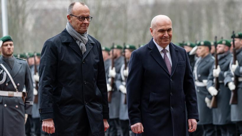 Ilie Bolojan anunță, la conferința cu Merz, proiectul de țară al României pentru 2028: Aderarea la spațiul Euro