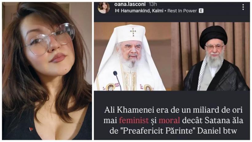 Reacții de revoltă după ce fiica Elenei Lasconi a spus că Ali Khamenei era „de un miliard de ori mai feminist” decât patriarhul Daniel